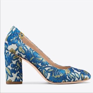 Tory Burch Suede Elizabeth 85mm Round-toe Pump